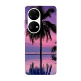 Husa compatibila cu Huawei P40 Pro model Tahitian Sunset, Silicon, TPU, Viceversa, Transparent, Carcasa