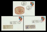 1981 Prima Expozitie de Marcofilie Botosani, 3 plicuri stampile speciale