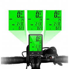 Kilometraj Wireless pentru Bicicleta 15 functii Display Led monitorizare Calorii