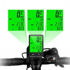 Kilometraj Wireless pentru Bicicleta 15 functii Display Led monitorizare Calorii