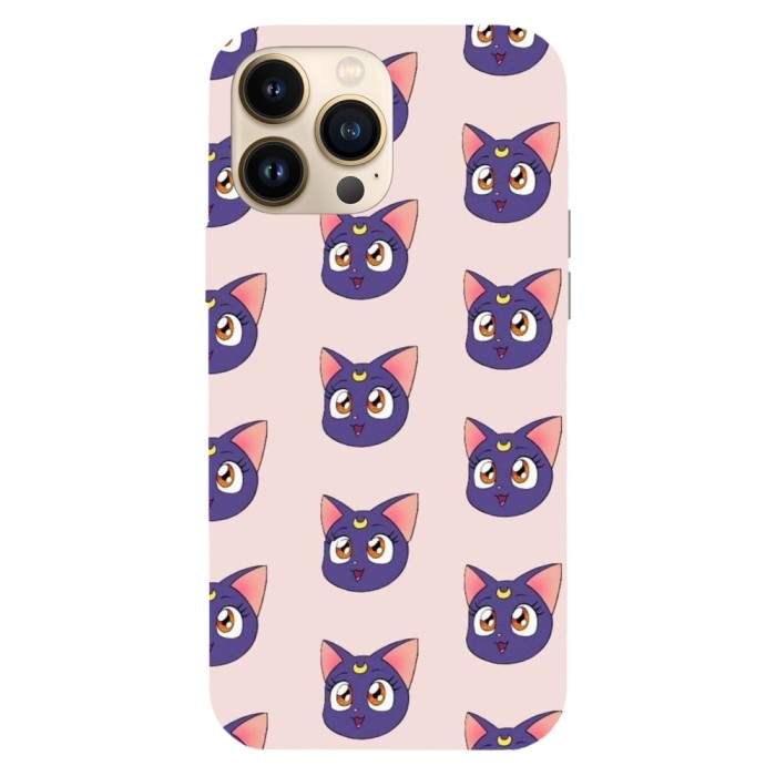 Husa compatibila cu Apple iPhone 15 Pro Max model Sailor Moon Happy Luna, Silicon, TPU, Viceversa