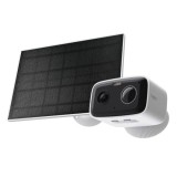 Solar-Powered Security Camera Kit 1 Tapo C400, 1 Tapo A201C SPEC:1080p (1920 1080), 2.4 GHz, Solar panel (5.2V, 2.5W) FEATURE: Non-Stop Power, Flexibl