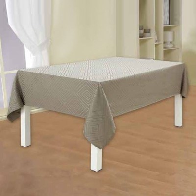 Fata de Masa Textila Taupe Romburi de Bucatarie 240x140cm foto