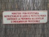 HST Tablă emailată protecția muncii Rom&acirc;nia comunistă decor industrială