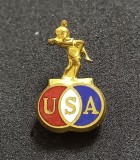 Insigna - FEDERATIA de Lupte (Wrestling) din Statele Unite ale Americii (SUA)