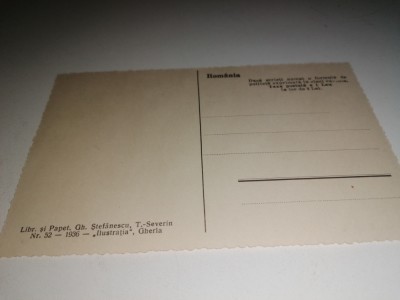 CARTE POSTALA VECHE -TURNU SEVERIN - CASTRUL ROMAN - ANII 30 foto