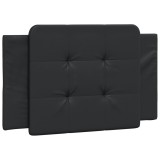 Perna pentru tablie pat, Zadar, negru, 90 cm, piele artificiala, DKD Home Decor