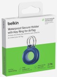 Belkin Secure Holder Keychain 2 Pack Blue