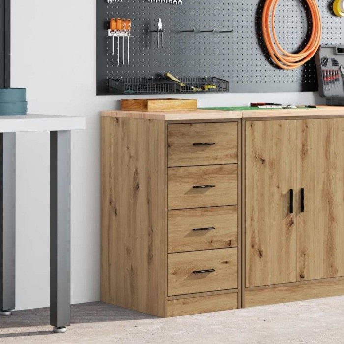 vidaXL Dulap de depozitare pentru garaj Artisan Stejar 40x51x85 cm 860597