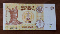 Republica Moldova - 1 Leu 2015 UNC (Serii consecutive) foto