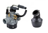 Carburator + Filtru Aer Scuter Malaguti F12 49cc 50cc - Soc Manual Racire Apa