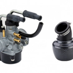 Carburator + Filtru Aer Scuter Mbk Ovetto 49cc 50cc - Soc Manual - Racire Apa