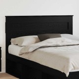 vidaXL Tăblie cap cu headboard Stejar Negru 140 cm Lemn compozit 888110