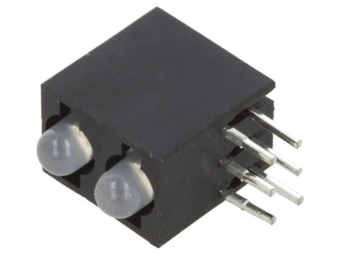 LED 3mm Roșu/Verde, 2 diode