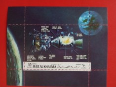 RAS AL KHAIMA, SPACE - COLIȚĂ MNH foto