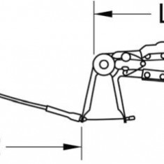 CLESTE PENTRU COLIERE DE FURTUNURI CU CABLU BOWDEN. 650MM