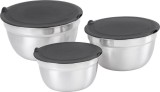 Set 3 boluri din inox cu capac MagicHome, 14/16/18 cm