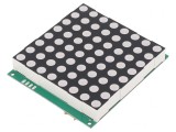 Afișaj LED Matrice 8x8 Roșie 69,2x60,2mm 65mW