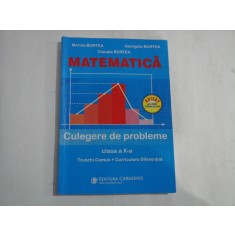 MATEMATICA - CULEGERE DE PROBLEME clasa a X-a Trunchi Comun + Curriculum Diferentiat - M. Burtea / G. Burtea / C. Burtea