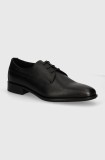 BOSS pantofi de piele Colby barbati, culoarea negru, 50523042