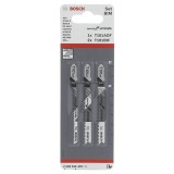 Bosch 2608636429 - Set panze fierastrau pendular tija cu un prag de prindere (T) 83 mm panou laminat taiere mixta 3 bucati