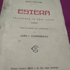 ESTERA TEATRU TRAGEDIE IN TREI ACTE - JEAN RACINE 1923