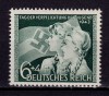 ✅ (S42) Germania Reich 1943 &quot;Ziua angajamentului tinerilor 1943 &quot; serie completa Michel 843, MNH, Nestampilat