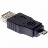 ADAPTOR USB (MAMA) LA MICROUSB (TATA) DETECH-17136 NEGRU