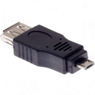 ADAPTOR USB (MAMA) LA MICROUSB (TATA) DETECH-17136 NEGRU foto