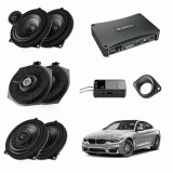 Pachet sistem audio Plug&amp;amp;Play Audison dedicat BMW K4E X4E + Amplificator AP F8.9bit 1040W + Conectica dedicata