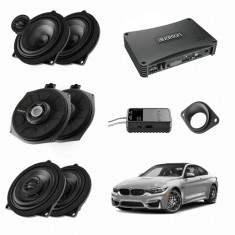 Pachet sistem audio Plug&amp;Play Audison dedicat BMW K4E X4E + Amplificator AP F8.9bit 1040W + Conectica dedicata