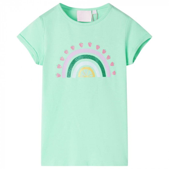 Tricou pentru copii, verde strălucitor, 140