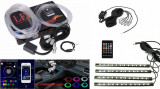 Kit Fir neon Led RGB + Banda LED SMD cu telecomanda Aplicatie IOS Android Bluetooth, ALM