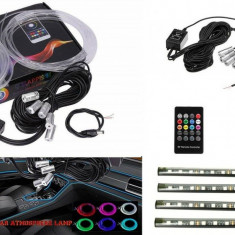 Kit Fir neon Led RGB + Banda LED SMD cu telecomanda Aplicatie IOS Android Bluetooth