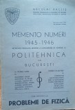 MEMENTO NUMERI 1945-1946 NECULAI RACLIS (Autograf)