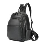 Cumpara ieftin Rucsac dama, BUSY LDY&amp;GTM&reg; Ziana, piele naturala, negru