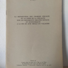 D. Mioc - La Repartition des Charges Fiscales et le Poids de la Fiscalite sur les Differents Groupes Sociaux et Economiques a la Fin du XVII Siecle en