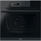 Cuptor electric incorporabil HAIER HWO60SM6S9BH, 70 litri, WiFi, Steam, Autocuratare Pirolitica, 9 functii, Grill, Ghidaj telescopic, Sonda carne, Sof