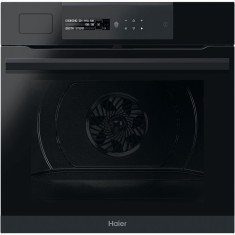 Cuptor electric incorporabil HAIER HWO60SM6S9BH, 70 litri, WiFi, Steam, Autocuratare Pirolitica, 9 functii, Grill, Ghidaj telescopic, Sonda carne, Sof
