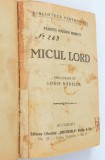 Micul Lord prelucrare de Iosif Nadejde - Bucuresti - Interbelica