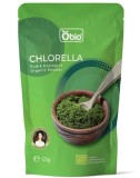 Chlorella Pudra Bio 125g Obio - Alga Superaliment cu Membrana Celulara Sparte, Origine China