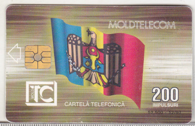 bnk card Cartela telefonica de colectie - Moldtelecom 1997 200 impulsuri foto