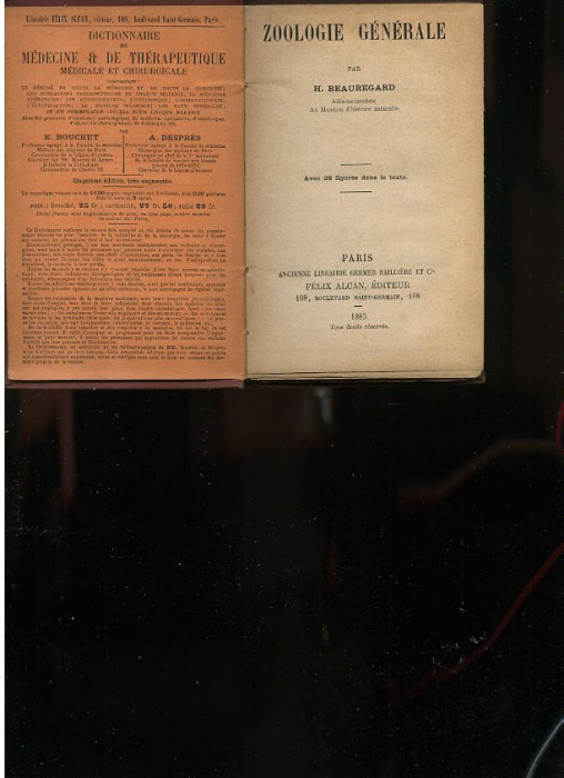 H. Beauregard Zoologie g&eacute;n&eacute;rale (1885)