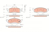 TRW GDB1378 COTEC set placute frana,frana disc