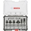 Bosch Set 6 freze de profilat canturi, frezare coplanara si refecare, tija 6mm ProAdvanced PowerfulTools