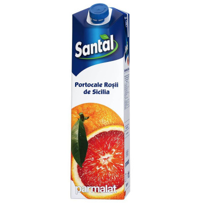 Suc de Portocale Rosii Santal, 1L, Sucuri Neacidulate, Sucuri Necarbogazoase, Santal Sucuri, Sucuri Naturale, Sucuri fara Acid, Bauturi Necarbogazoase foto