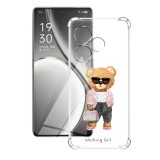 Husa antisoc pentru realme gt 6 / gt 6t, airbag pro, clear, working girl