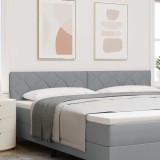Cumpara ieftin Tăblii design blocuri diamant gri deschis, 200 cm, țesătură.