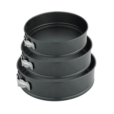 Set 3 Tavi Forme Rotunde Detasabile Pentru Tort 18/20/22cm foto