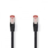 Cablu SFTP Cat6 30m negru RJ45 tata - RJ45 tata Nedis